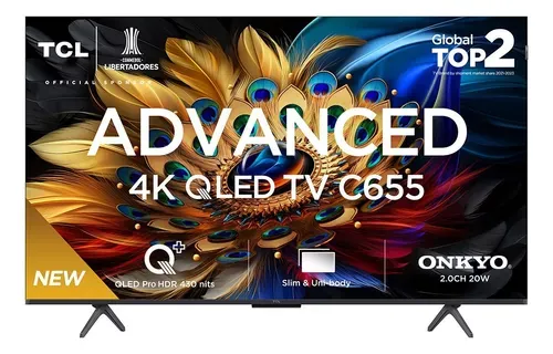 Smart Tv 55c655 Advanced 55'' 4k Qled Processador Aipq Pro E Dlg 120hz Tcl 110v/220v